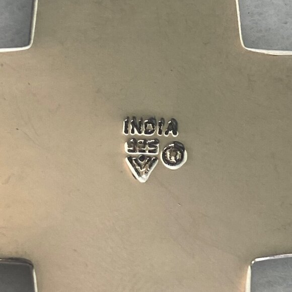 Silpada Sterling Silver 925 Virtuosity Stamped Cross Front Toggle Necklace 17" - Picture 6 of 16